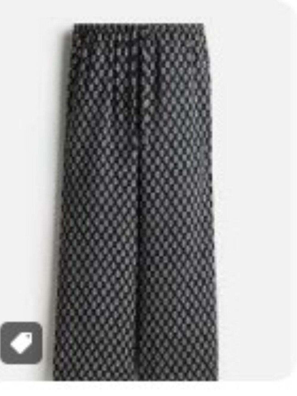 H&M Divided Black & Cream Printed Drawstring Pants | Loose Fit | Beachy & Boho